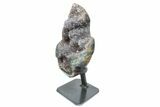 Amethyst Geode Section on Metal Stand - Uruguay #171925-3